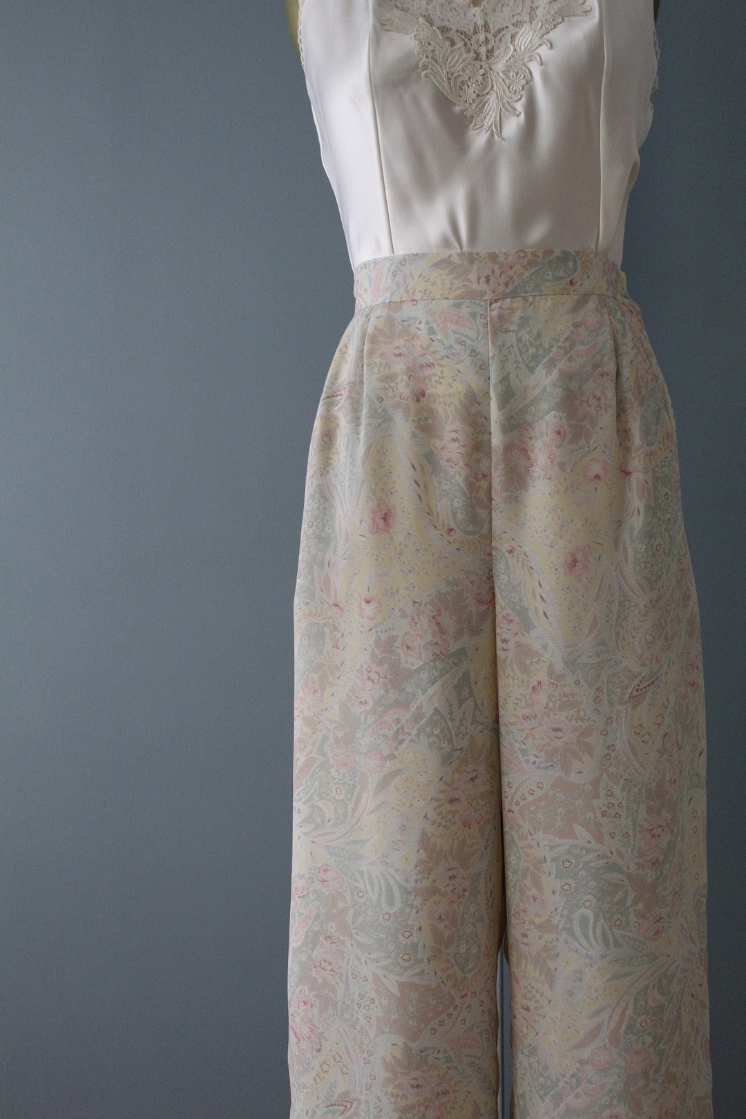90’s Floral Pants (S)