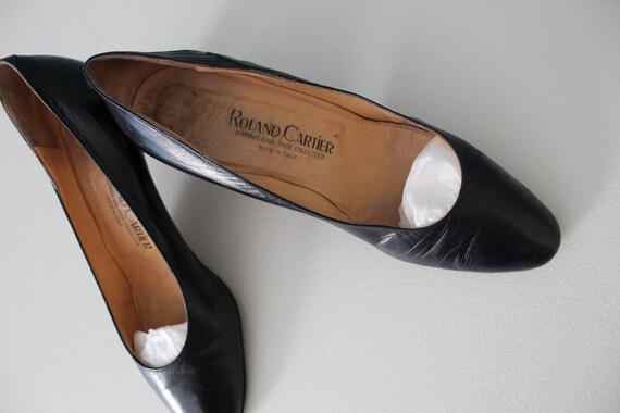 roland cartier silver heels