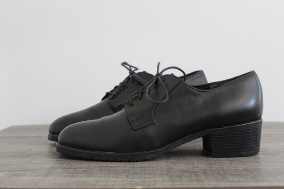black leather oxfords shoes - image 9