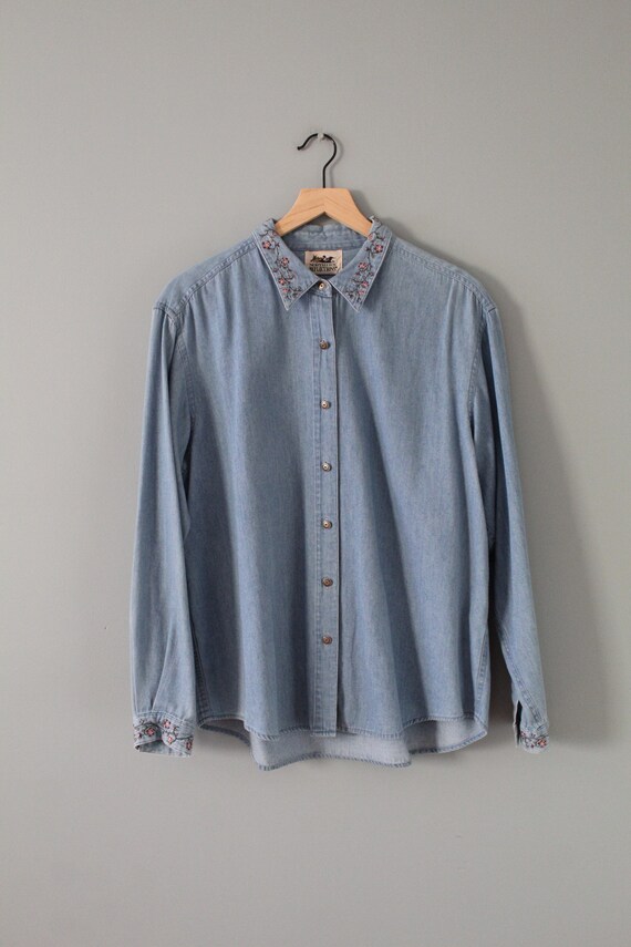 DENIM embroidered blouse | choose one denim blous… - image 7