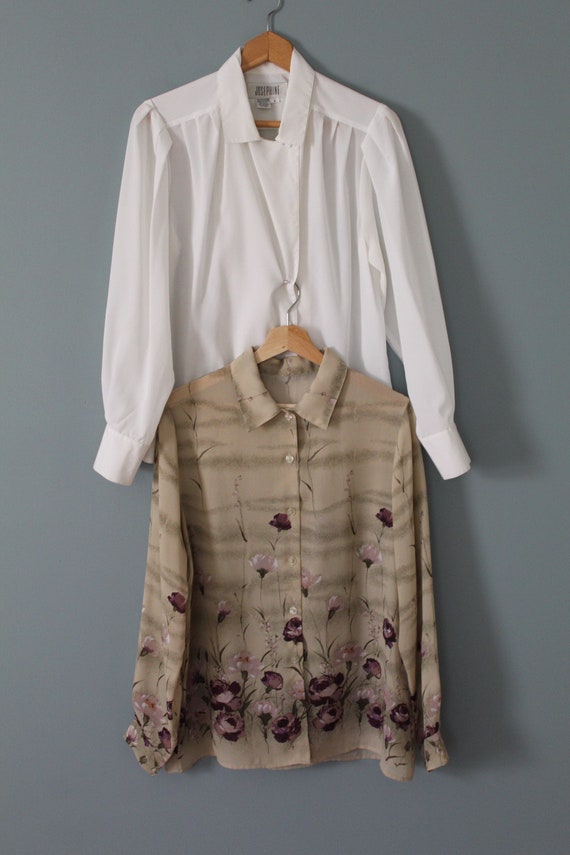 imperfect poet blouse | porcelain white pleated b… - image 4