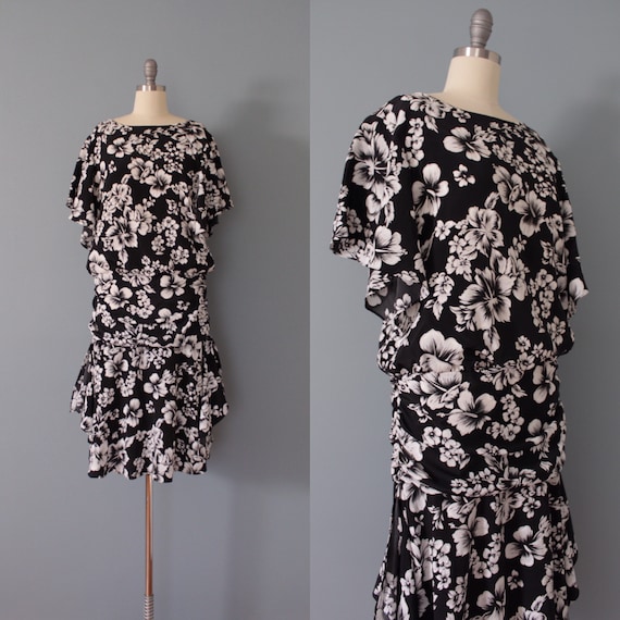 HIBISCUS cummerbund dress | butterfly sleeves dres