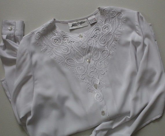 imperfect Victorian inspired lace blouse | porcel… - image 7