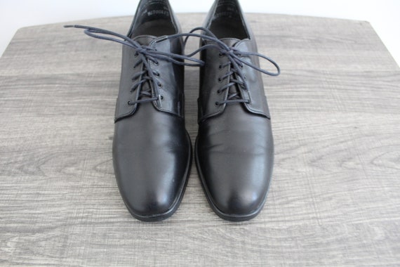 black leather oxfords shoes - image 3