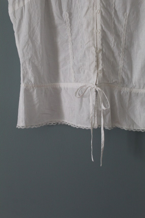 white bohemian blouse | cotton batiste blouse | l… - image 7