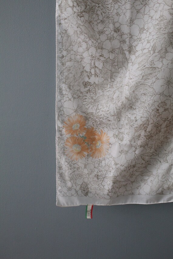 autumnal scarf | pale muted floral autumn scarf |… - image 4