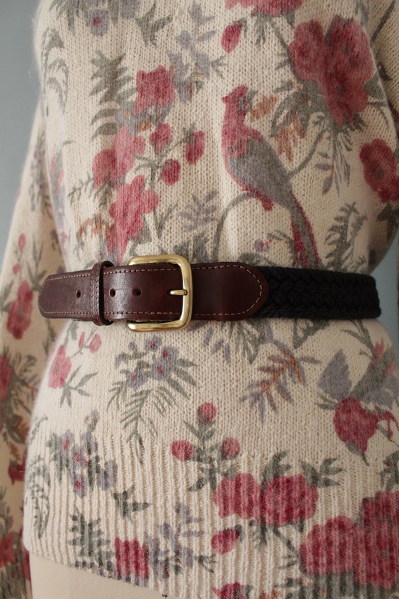 Vintage leather belt soft - Gem