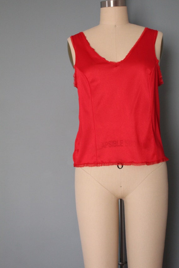 RED cropped camisole top | Valentines Day cami | … - image 5