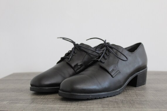 black leather oxfords shoes - image 6