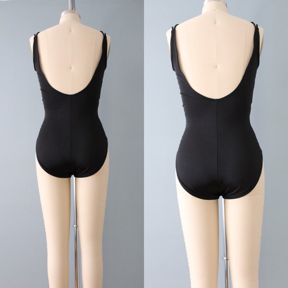 black one piece swimsuit | retro inspired strappy… - image 7