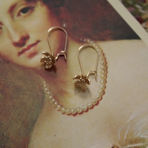 BLOOMING FLOWERS earrings | Victorian Regency Poet earrings | botanical woodland whimsical flower earrings