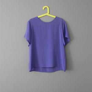 PERIWINKLE and PINK vintage tops 1990s blouses choose or set short sleeves summer tops image 8