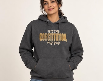 It's the Constitution My Guy Hoodie - Funny Political Sweatshirt - Constitution Rights Gift - Quiet Rebellion Civics Hoodie