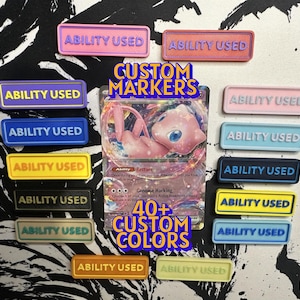 TCG Ability Used-markörer för Pokémon, MTG, Lorcana, One Piece och andra kortspel! Andra markörtyper tillgängliga!