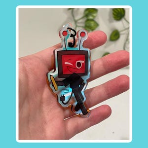 crk SalmonHood acrylic keychain