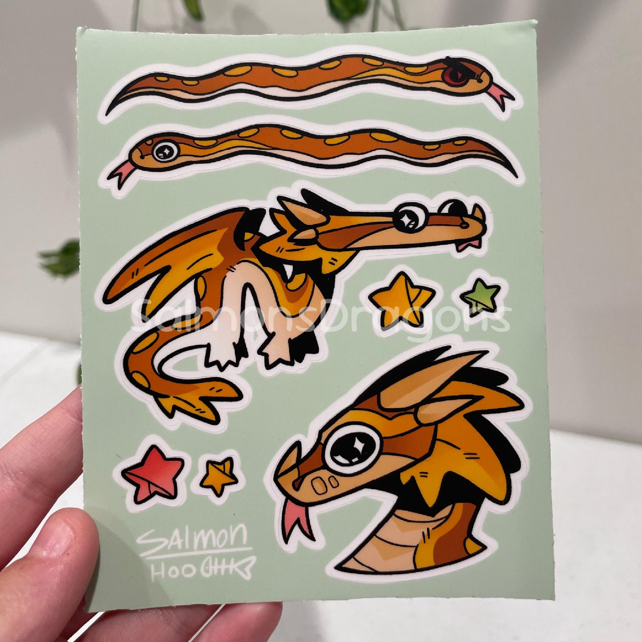 Smaug Mini Sticker Sheet [discontinued] - Etsy