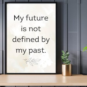 Framed Wellness Art SelfCare Art Therapy Office Decor Mental Health Affirmation Poster Neutral Wellness Space Healing Matters Print