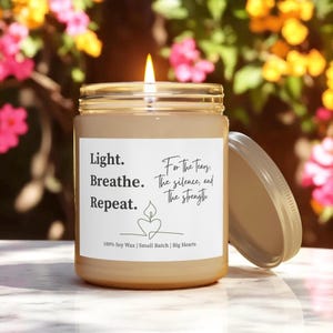 Grief and Loss Sympathy Gift Candle, Thinking of you Bereavement Gift, Loss of Pet or Loved One Condolence Gift, Sorry for Loss Support Gift