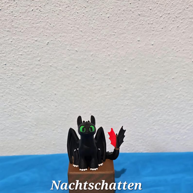 Toothless & Light Fury Mini Figures 3D Printed Dragon Gift for Fans How to Train Your Dragon Decoration Ohnezahn