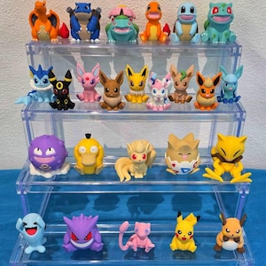 Pokemon Figuren inspiriert von Videospielklassikern - Starter Evolutionen uvm Deko & Geschenk für Sammler Gamer und Nerds Fanart 3D Druck