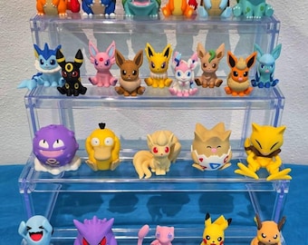 Pokemon Figuren inspiriert von Videospielklassikern - Starter Evolutionen uvm Deko & Geschenk für Sammler Gamer und Nerds Fanart 3D Druck
