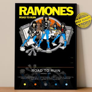 Ramones Poster | Road to Ruin Poster #18106 | Album Poster Prints | Wall Decor Posters | Album Cover | Rock Music Poster
