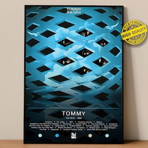 Poster The Who / Poster Tommy / Stampe poster album / Poster decorazioni da parete / Copertina album / Poster musica rock