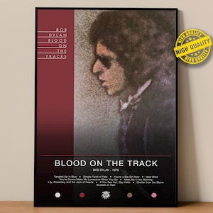 Bob Dylan-poster | Bloed op de sporen poster | Albumposterafdrukken | Wanddecoratieposters | Albumomslag | Rockmuziekposter
