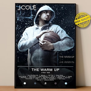 J Cole Poster | The Warm Up Poster | Album Poster Prints | Wall Decor Posters | Album Cover | Rap Music Poster
