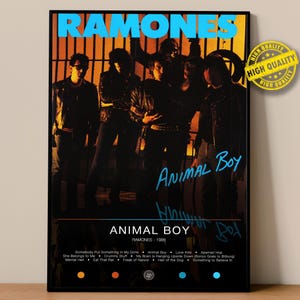 Ramones Poster | Animal Boy Poster #18101 | Album Poster Prints | Wall Decor Posters | Album Cover | Rock Music Poster