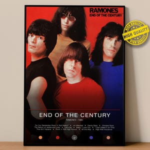 Ramones Poster | End of the Century Poster #18103 | Album Poster Prints | Wall Decor Posters | Album Cover | Rock Music Poster