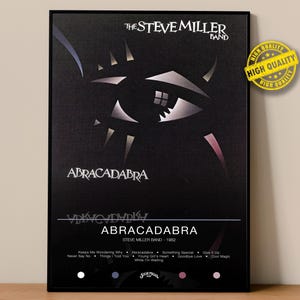 Steve Miller Band Poster | Abracadabra Poster | Album Poster Prints | Wall Decor Posters | Album Cover | Rock Music Poster
