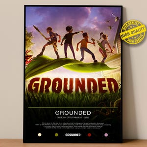 Grounded Poster | Gaming Poster | Video Game Prints | Wall Decor Posters | Gaming Gift | Video Game Poster | Gaming Decor