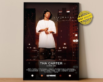 Lil Wayne Poster | Tha Carter Poster | Album Poster Prints | Wall Decor Posters | Album Cover | Rap Music Poster