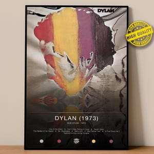 Bob Dylan-poster | Dylan (1973)-afdruk | Albumposterafdrukken | Wanddecoratieposters | Albumomslag | Rockmuziekposter