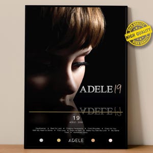 Adele Poster | 19 Poster | Album Poster Prints | Wall Decor Posters | Album Cover | Pop Music Poster
