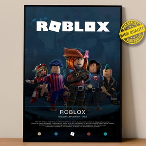 Roblox Poster | Gaming Poster | Video Game Prints | Wall Decor Posters | Gaming Gift | Video Game Poster | Gaming Decor