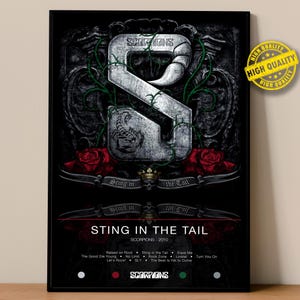 Scorpions Poster | Sting in the Tail Poster | Album Poster Prints | Wall Decor Posters | Album Cover | Rock Music Poster