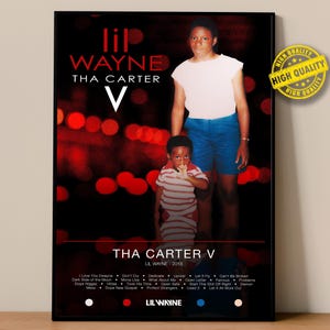 Lil Wayne Poster | Tha Carter V Poster | Album Poster Prints | Wall Decor Posters | Album Cover | Rap Music Poster