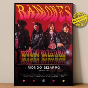 Ramones Poster | Mondo Bizarro Poster #18104 | Album Poster Prints | Wall Decor Posters | Album Cover | Rock Music Poster