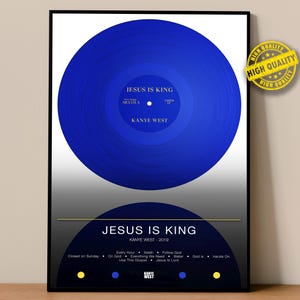 Kanye West Poster | Jesus Is King Poster | Album Poster Prints | Wall Decor Posters | Album Cover | Rap Music Poster