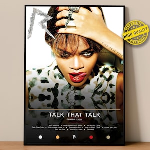 Rihanna Poster | Talk That Talk Poster | Album Poster Prints | Wall Decor Posters | Album Cover | Pop Music Poster