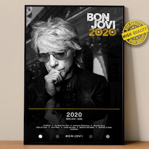Bon Jovi Poster | 2020 Poster | Album Poster Prints | Wall Decor Posters | Album Cover | Rock Music Poster