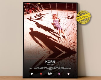 Korn Poster | Korn Poster | Album Poster Prints | Wall Decor Posters | Album Cover | Metal Music Poster