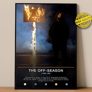 J Cole Poster | The Off-Season Poster | Album Poster Prints | Wall Decor Posters | Album Cover | Rap Music Poster