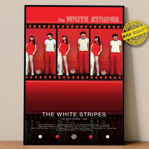 The White Stripes Poster | The White Stripes Poster | Album Poster Prints | Wall Decor Posters | Album Cover | Rock Music Poster