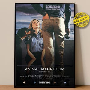 Poster Skorpione | Magnetismus Tier Poster | Album Poster Drucke | Wanddekor Poster | Album-Cover | Rock Musik Poster