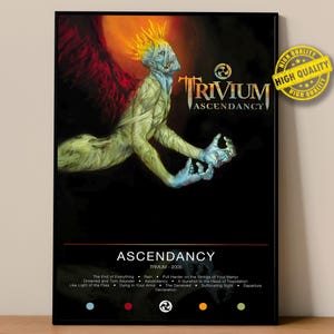 Trivium Poster | Ascendance Poster | Album Poster Drucke | Wanddekor Poster | Album-Cover | Metal Musik Poster