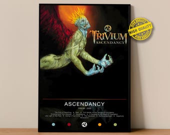 Trivium Poster | Ascendancy Poster | Album Poster Prints | Wall Decor Posters | Album Cover | Metal Music Poster