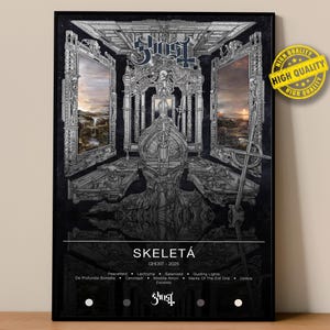 Poster Ghost / Poster Skeleta / Stampe poster album / Poster decorazioni da parete / Copertina album / Poster musica metal